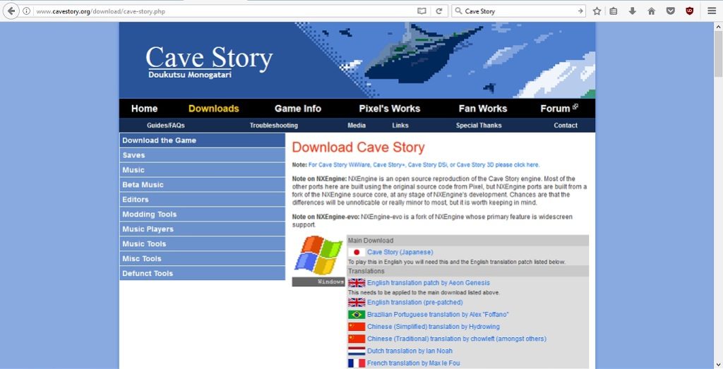cave story games for mac